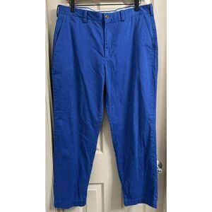 Brooks Brothers Men's Clark Pants Size 36 x‎ 30 Royal Blue Flat Front